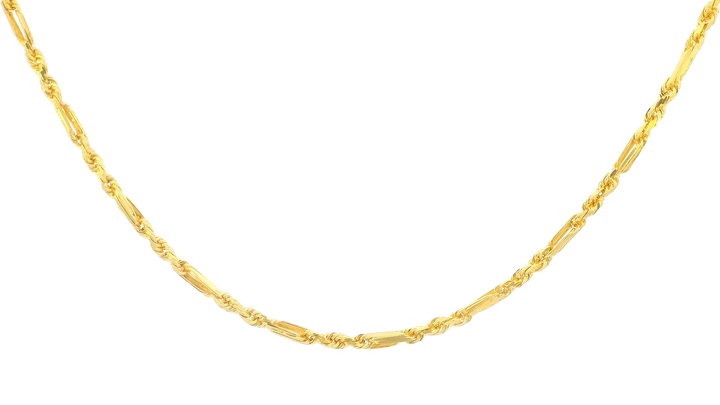22K Yellow Gold Elegant Chain with Lobster Lock