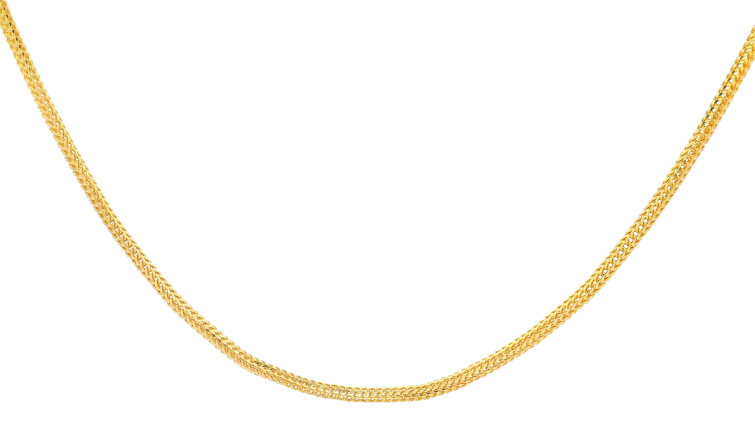 22K Yellow Gold Sleek Chain with Lobster Lock