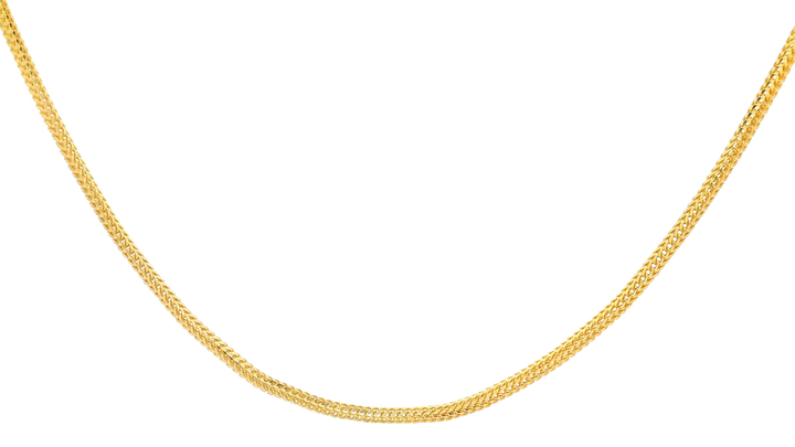 22K Yellow Gold Sleek Chain with Lobster Lock