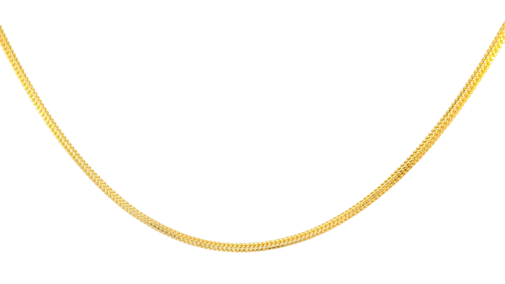 22K Yellow Gold Sleek Chain with Lobster Lock
