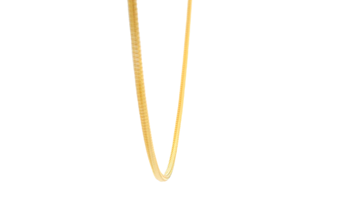 22K Yellow Gold Sleek Chain with Lobster Lock