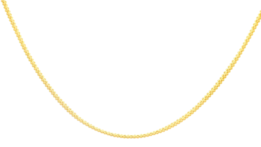 22K Yellow Gold Polished Chain with Lobster Lock