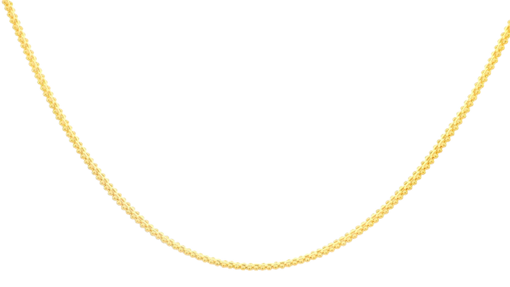 22K Yellow Gold Polished Chain with Lobster Lock