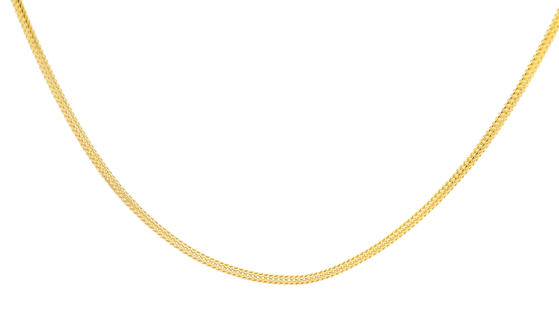 22K Yellow Gold Polished Chain with Lobster Lock