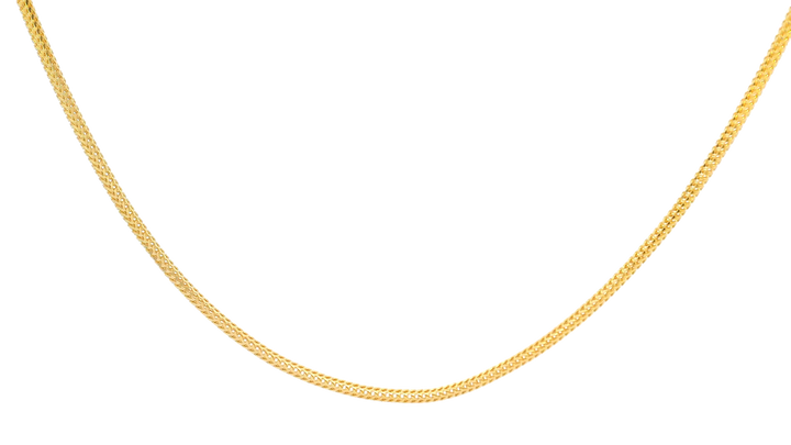 22K Yellow Gold Polished Chain with Lobster Lock