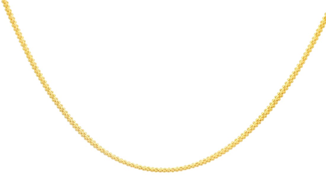 22K Yellow Gold Polished Chain with Lobster Lock