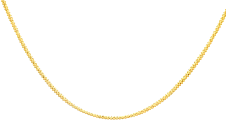 22K Yellow Gold Polished Chain with Lobster Lock