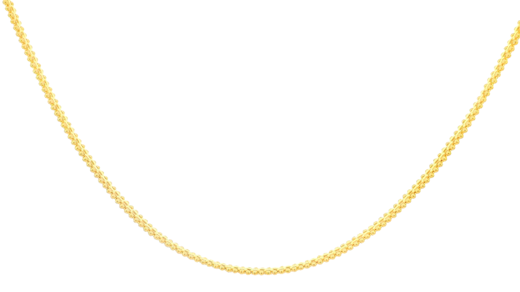 22K Yellow Gold Polished Chain with Lobster Lock