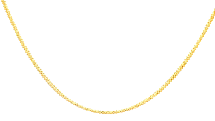 22K Yellow Gold Polished Chain with Lobster Lock