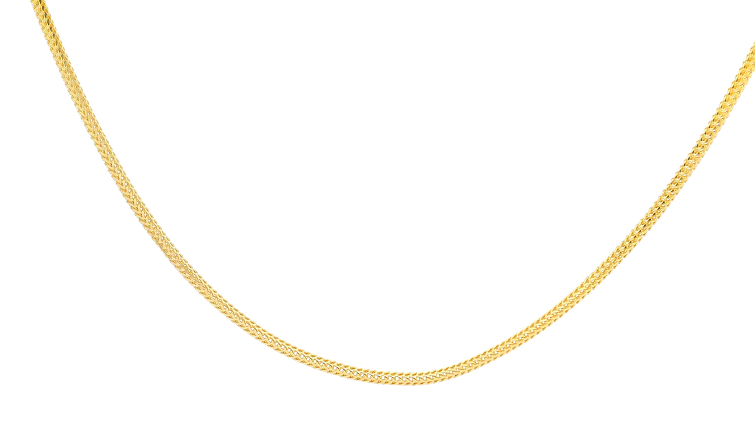 22K Yellow Gold Polished Chain with Lobster Lock