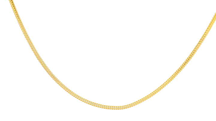 22K Yellow Gold Polished Chain with Lobster Lock