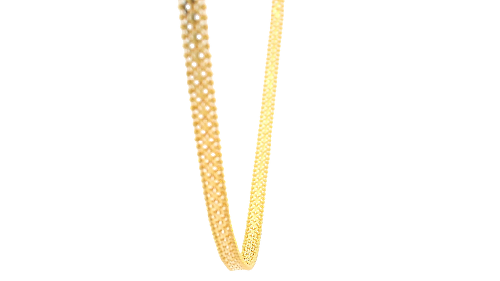 22K Yellow Gold Polished Chain with Lobster Lock