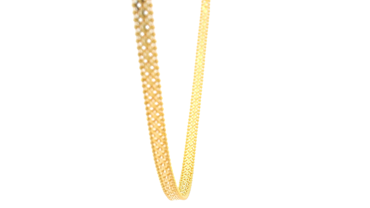 22K Yellow Gold Polished Chain with Lobster Lock
