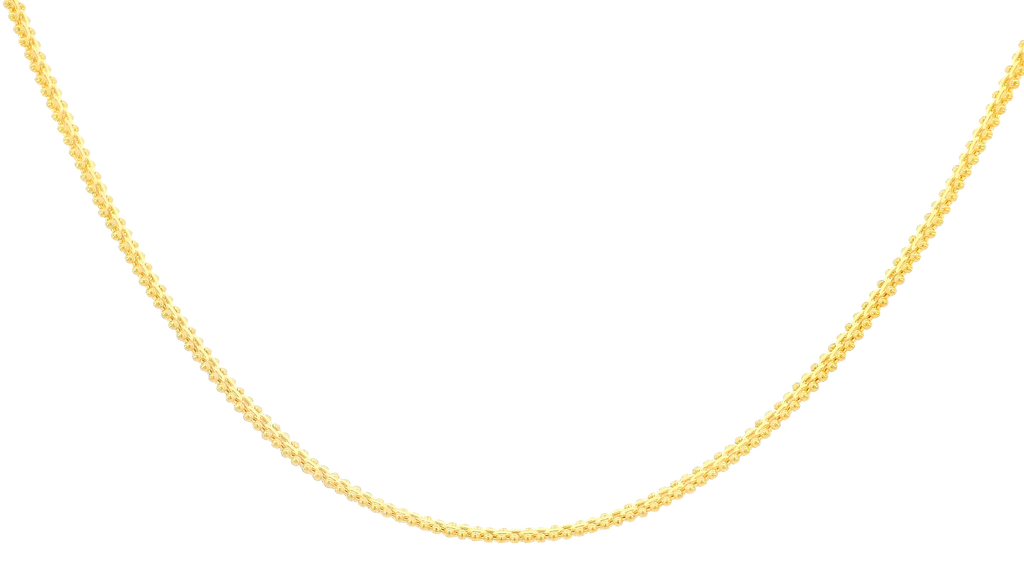 22K Yellow Gold Polished Chain with Lobster Lock