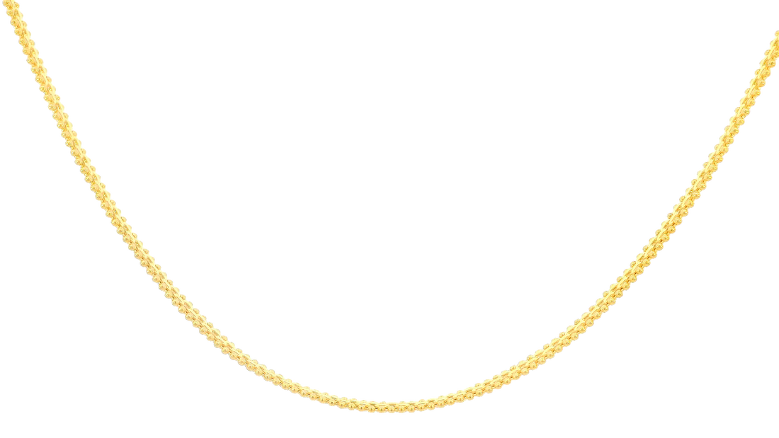 22K Yellow Gold Polished Chain with Lobster Lock