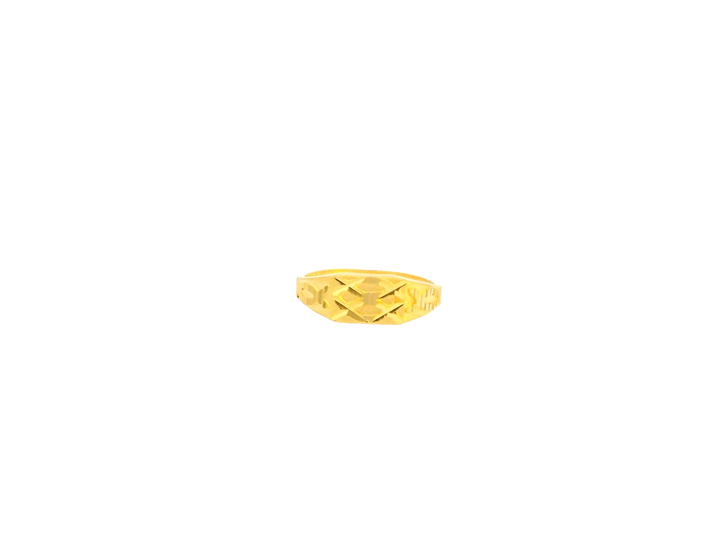 22K Yellow Gold Polished Ring