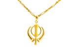 22K Yellow Gold Polished Pendant