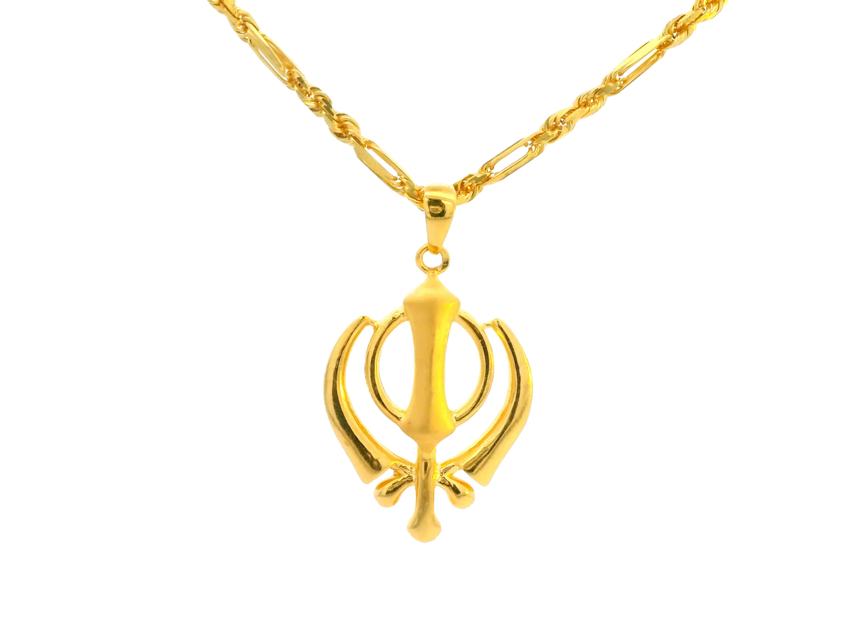 22K Yellow Gold Polished Pendant