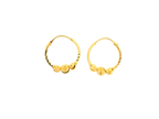 22K Yellow Gold Polished Hoop Earrings