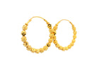 22K Yellow Gold Polished Hoop Earrings