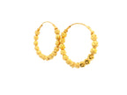 22K Yellow Gold Polished Hoop Earrings