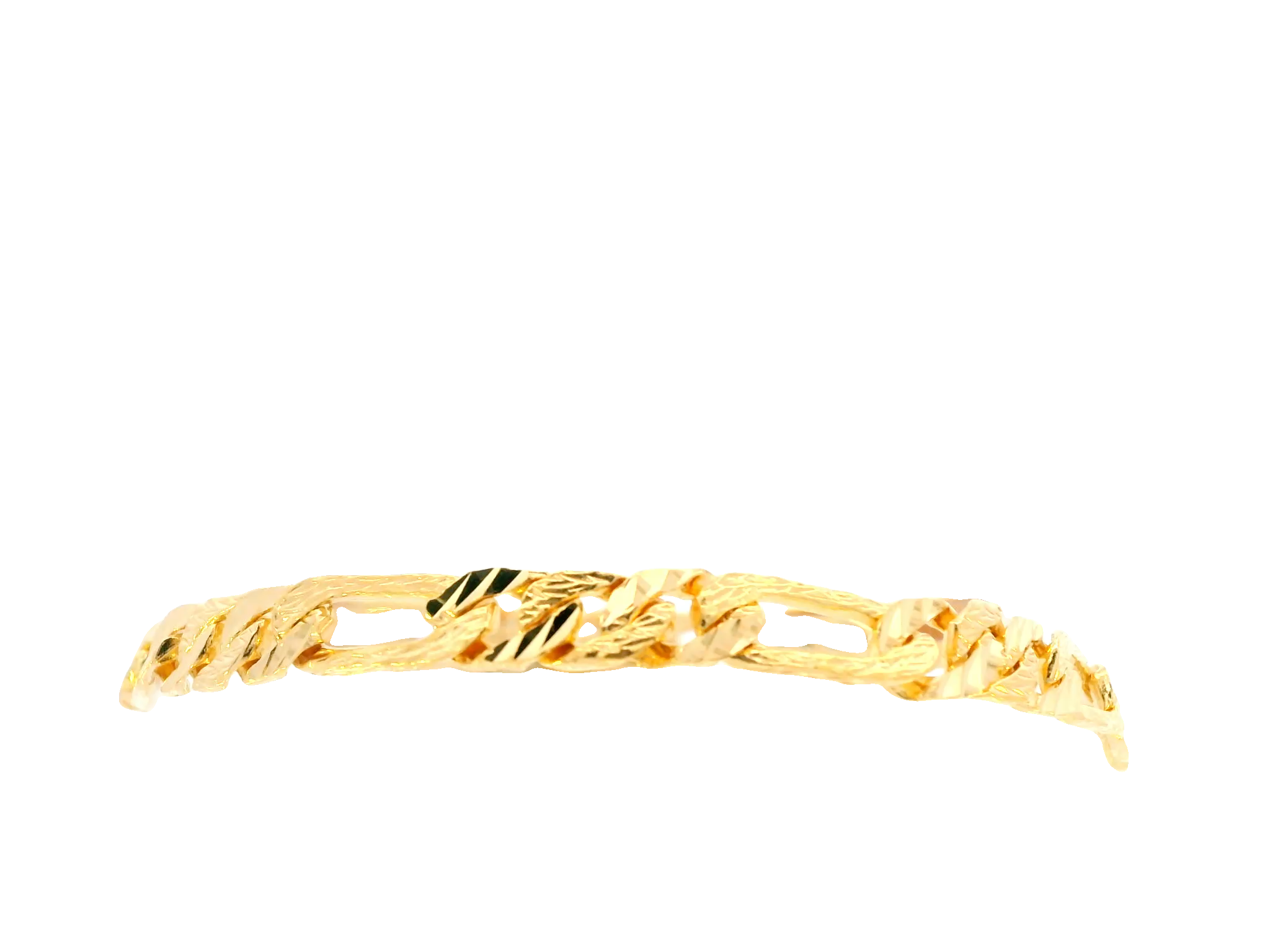 22K Yellow Gold Polished Bracelet with Lobster Lock