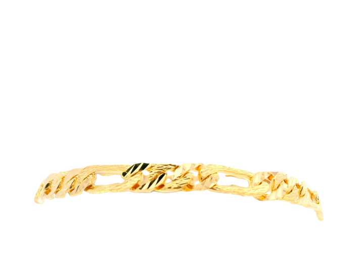 22K Yellow Gold Polished Bracelet with Lobster Lock • 8 Inches