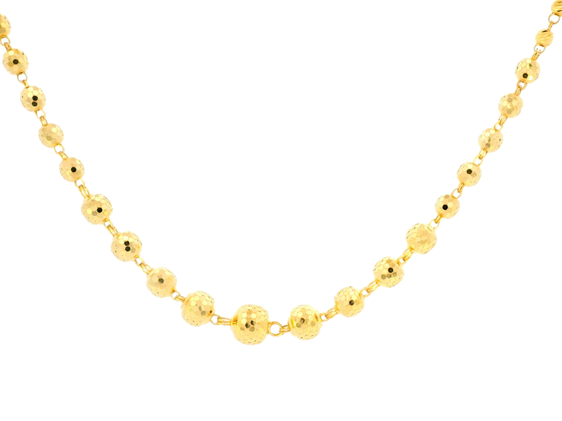 22K Yellow Gold Polished Chain with Lobster Lock • 24 Inches