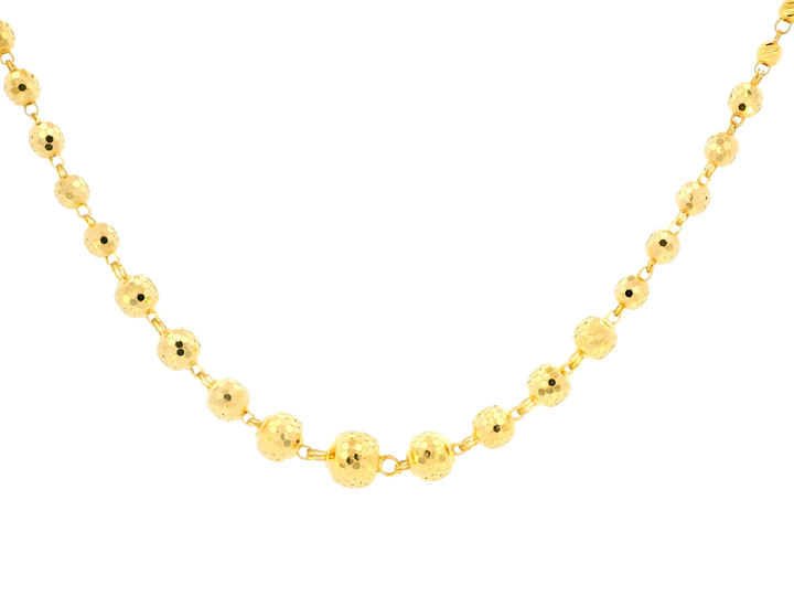 22K Yellow Gold Polished Chain with Lobster Lock • 24 Inches
