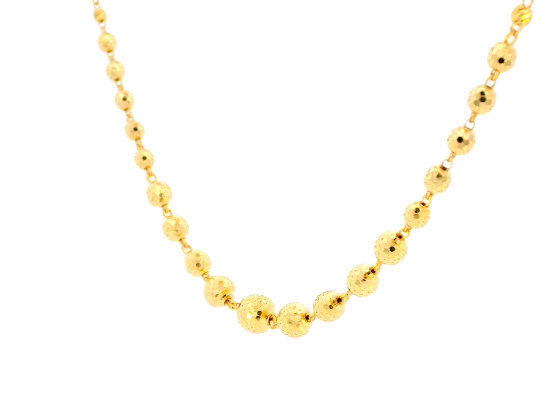 22K Yellow Gold Polished Chain with Lobster Lock • 24 Inches