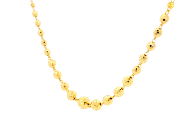 22K Yellow Gold Polished Chain with Lobster Lock • 24 Inches