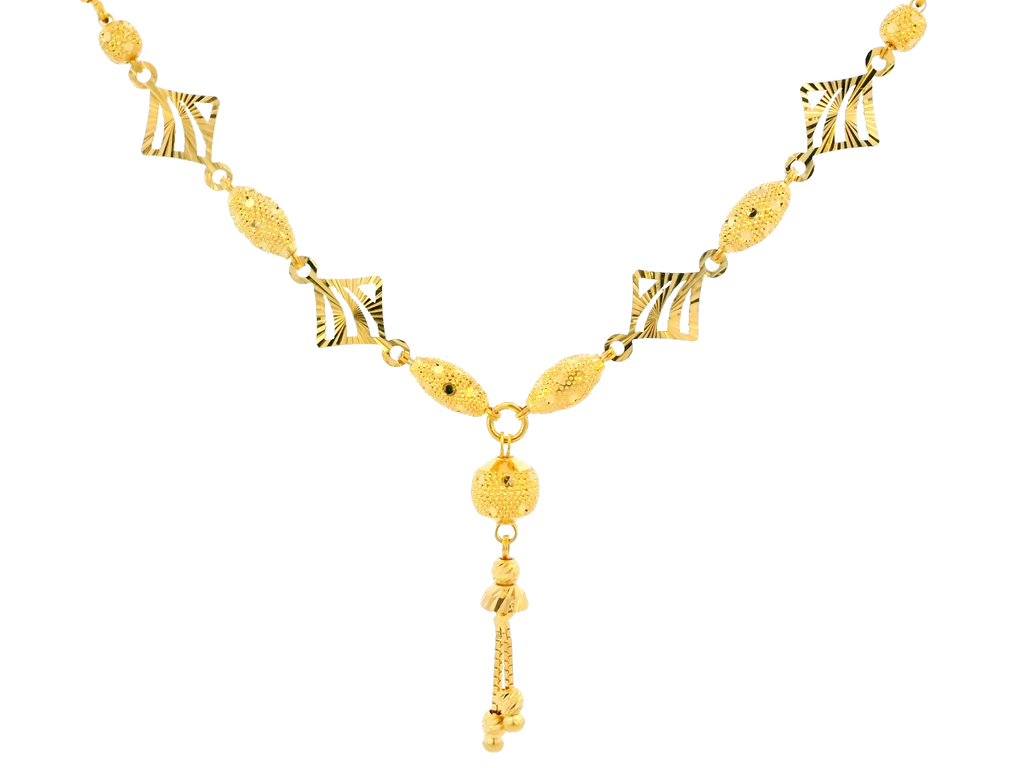 22K Yellow Gold Polished Chain
