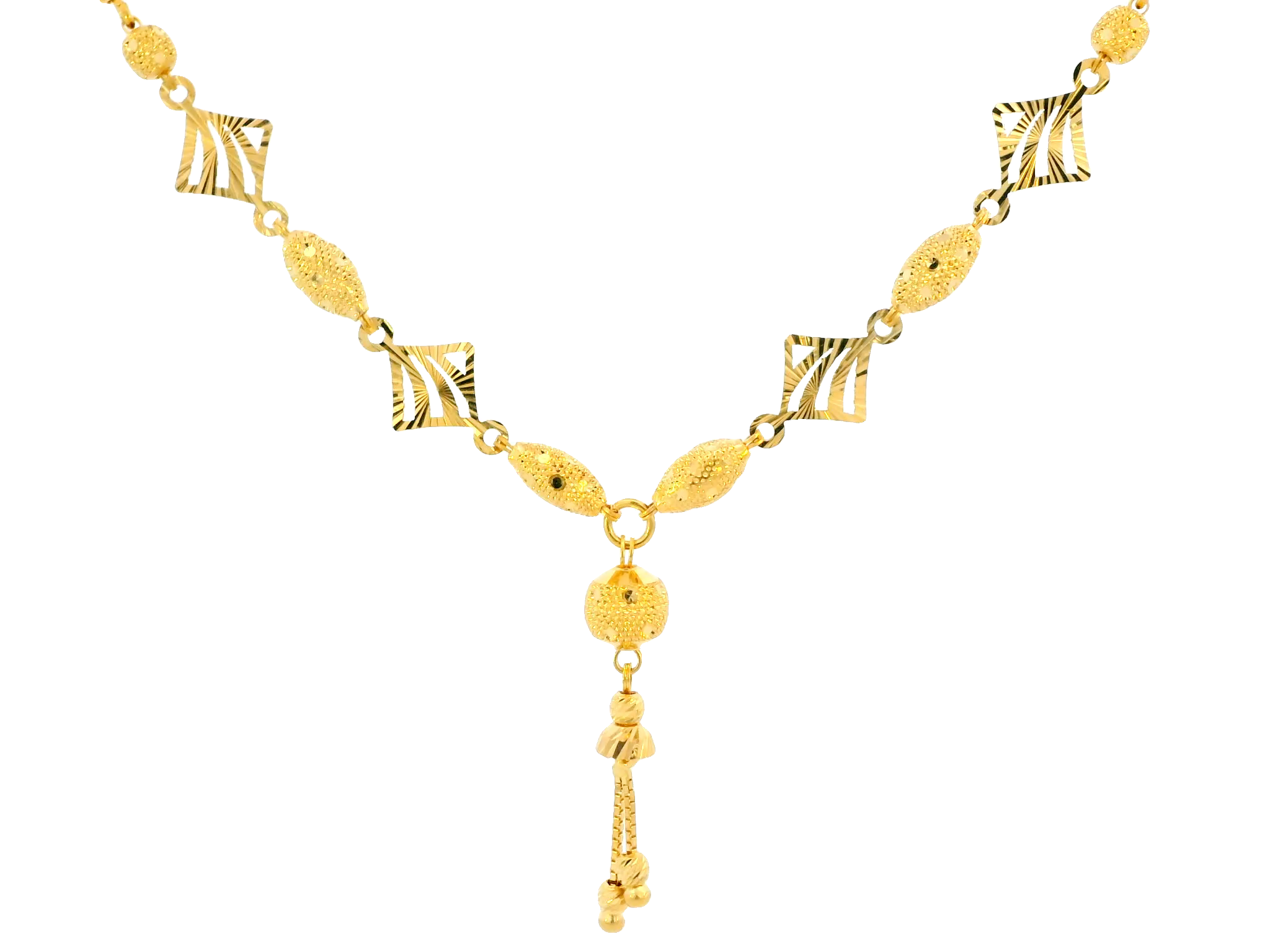 22K Yellow Gold Polished Chain
