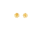 22K Yellow Gold Polished Stud Earrings