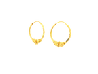 22K Yellow Gold Petite Hoop Earrings