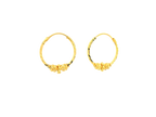 22K Yellow Gold Petite Hoop Earrings