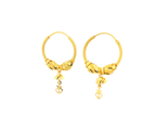 22K Yellow Gold Hoop Earrings