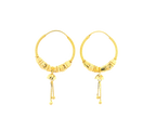 22K Yellow Gold Hoop Earrings