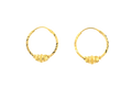 22K Yellow Gold Petite Hoop Earrings