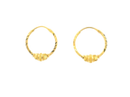22K Yellow Gold Petite Hoop Earrings