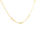 22K Yellow Gold Chain – Polished Finish with U-Lock