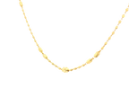 22K Yellow Gold Chain – Polished Finish with U-Lock