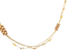 22K Tri-Color Gold Chain – Yellow, White &amp; Rose Gold