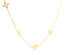 22K Yellow Gold Chain – Polished Finish with Lobster Lock