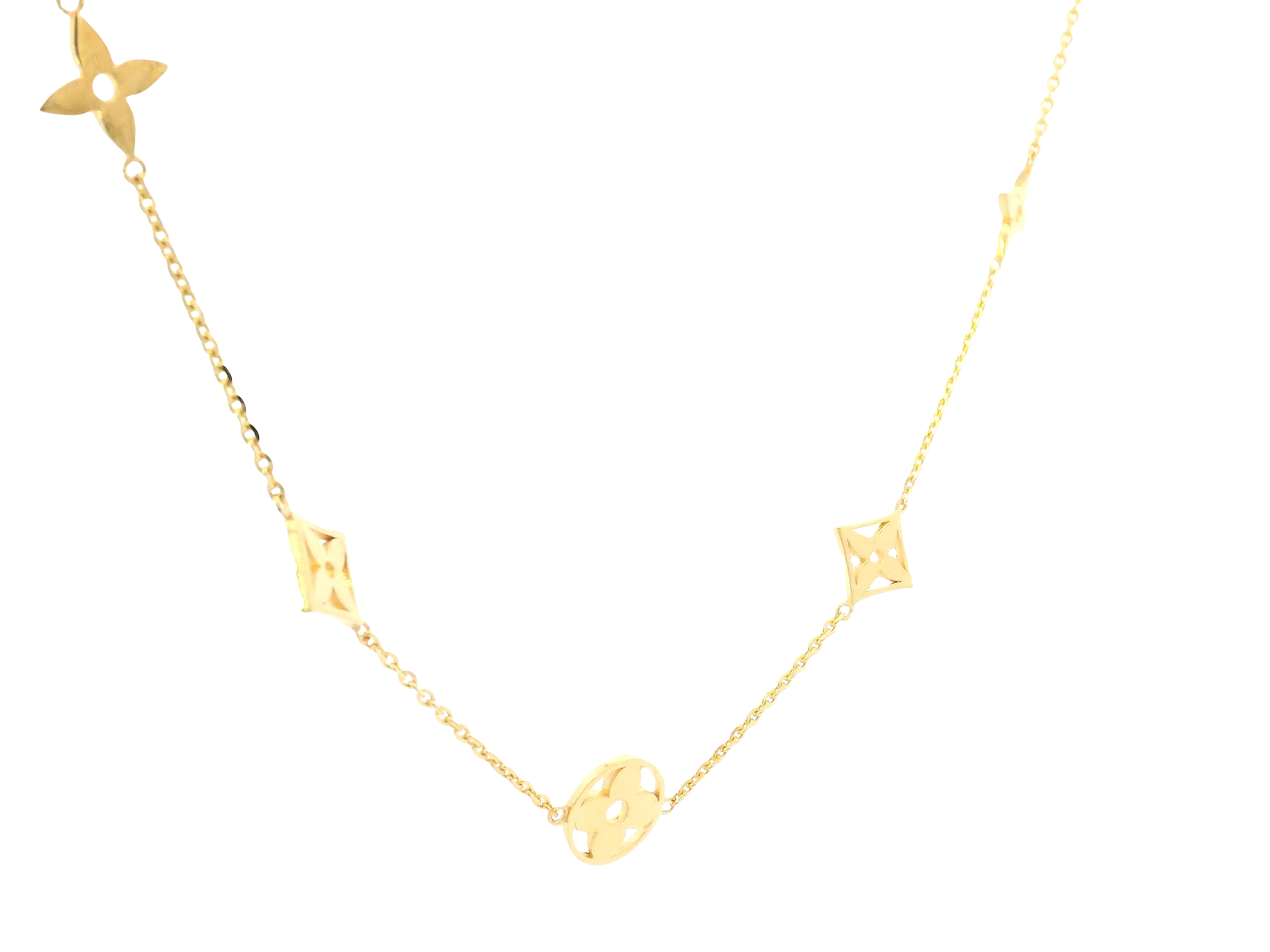 22K Yellow Gold Chain – Polished Finish with Lobster Lock