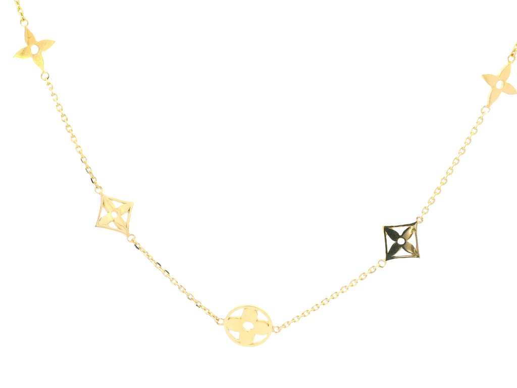 22K Yellow Gold Chain – Polished Finish with Lobster Lock