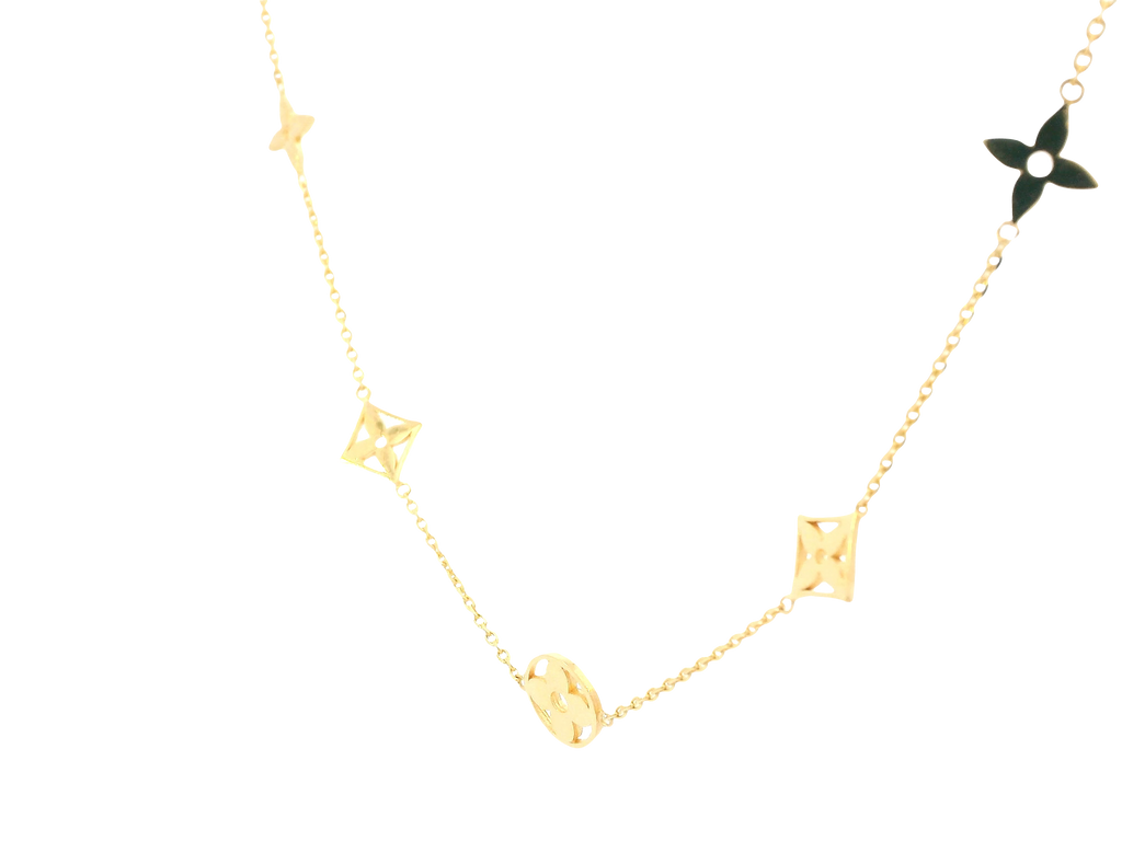 22K Yellow Gold Chain – Polished Finish with Lobster Lock