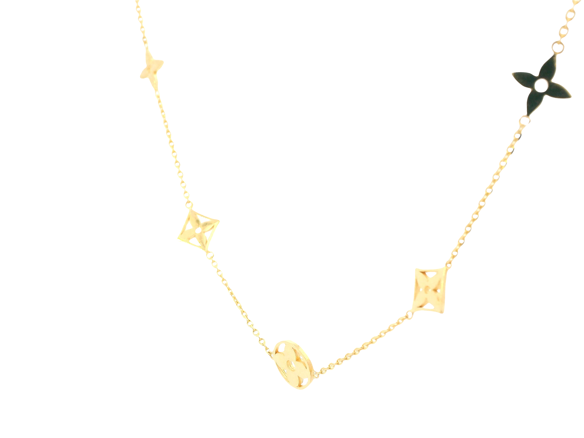 22K Yellow Gold Chain – Polished Finish with Lobster Lock