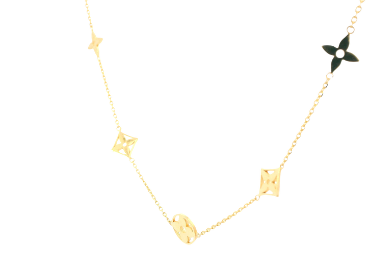 22K Yellow Gold Chain – Polished Finish with Lobster Lock