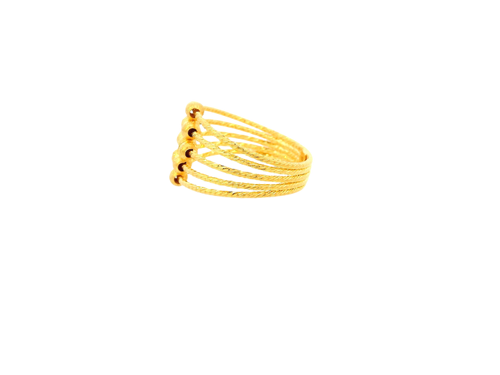 22K Yellow Gold Ring – Classic Polished Finish